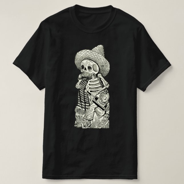Camiseta gráfica Skeleton Vintage (Diseño del anverso)