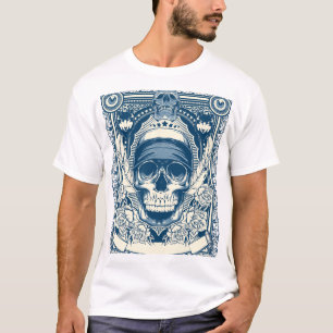 Camiseta gráfica Skull - Diseño gótico oscuro