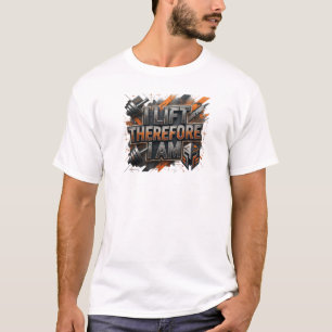 Camiseta gráfica Snappy Orange I LIFT THEREFORE I