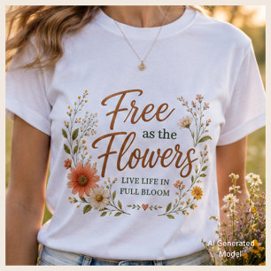 Camiseta gráfica suave y femenina para mujeres ins
