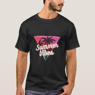 Camiseta gráfica Summer Vibes – Tropical de moda 