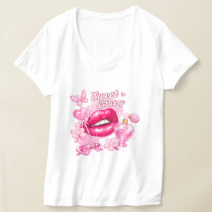 Camiseta gráfica Sweet & Sassy Pink Coquette Y2K