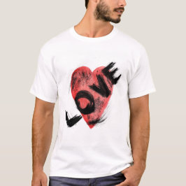 Camiseta gráfica T-S de trazo de pincel expresivo