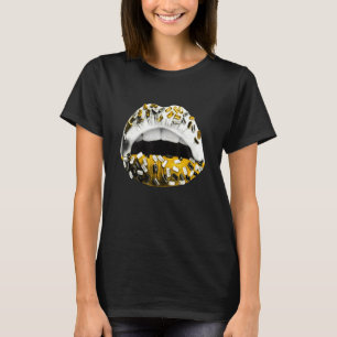 Camiseta Gráfica Tees Lip Drip Shoes Sneaker Match 1 High O