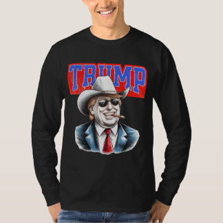 Camiseta gráfica Trump Cowboy - Declaración políti