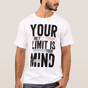 Camiseta gráfica "Tu único límite es tu mente" 