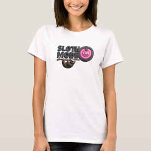 Camiseta gráfica ÚNICA CON SLOTH MODE ON en oro