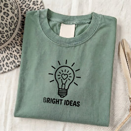 Camiseta gráfica unisex con cita de idea de bombil