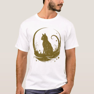 Camiseta Gráfica vectorial de canto bajo la luna