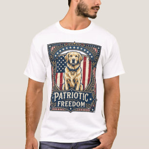 Camiseta gráfica vectorial de Golden Retriever pat