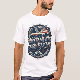 Camiseta gráfica vectorial de la herencia patrióti