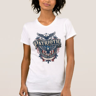 Camiseta gráfica vectorial de Navidad patriótica (