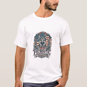 Camiseta gráfica vectorial del pastor alemán patri