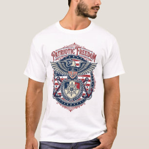 Camiseta gráfica vectorial prep de la costa patrió