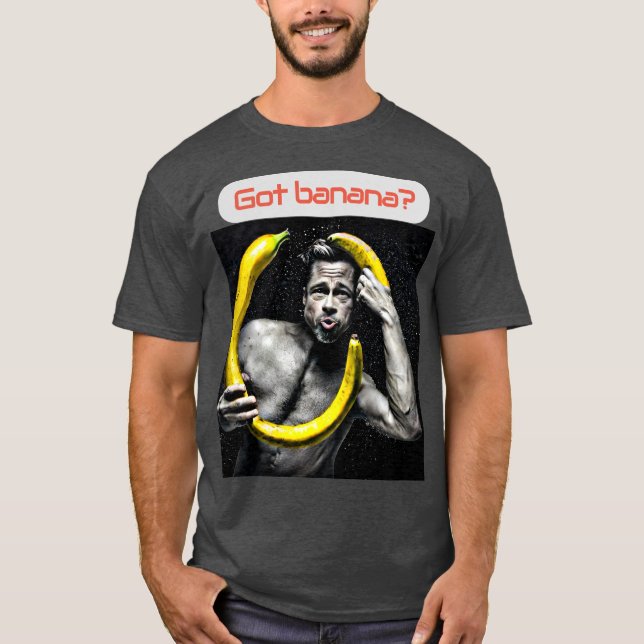 Camiseta gráfica - Vegan Brad 'banana' Pitt (Anverso)