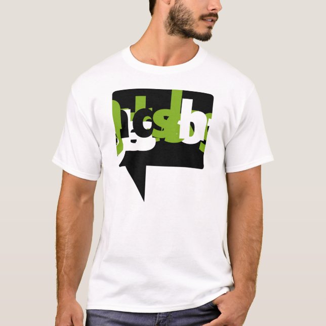 Camiseta gráfica - verde visual de la voz (Anverso)