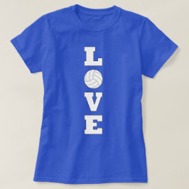 Camiseta gráfica vertical de vóley LOVE