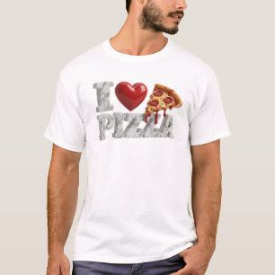 Camiseta gráfica Vibrante Gris ME ENAMORA LA PIZZA