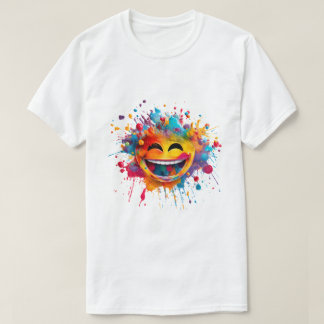 Camiseta gráfica Vibrante Holi Splash