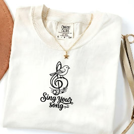 Camiseta Gráfica Vintage Canta Tu Canción Unisex