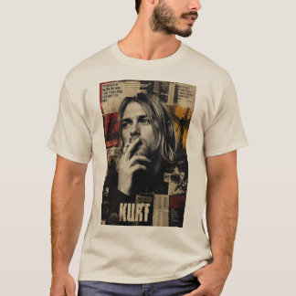 Camiseta gráfica vintage grunge para hombres