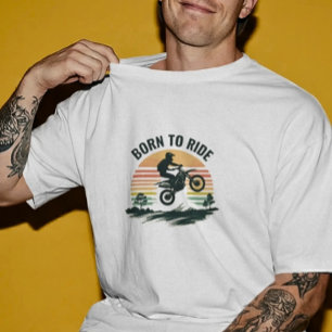 Camiseta Gráfica Vintage para Motociclista de Tier