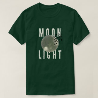 Camiseta gráfica vintage verde oscuro de luz de lu