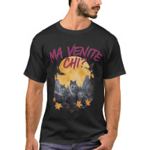 Camiseta gráfica Vintage Wildlife "¿MA VENITE CHI?