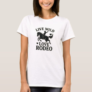 Camiseta Gráfica Western Rodeo de Amor Salvaje
