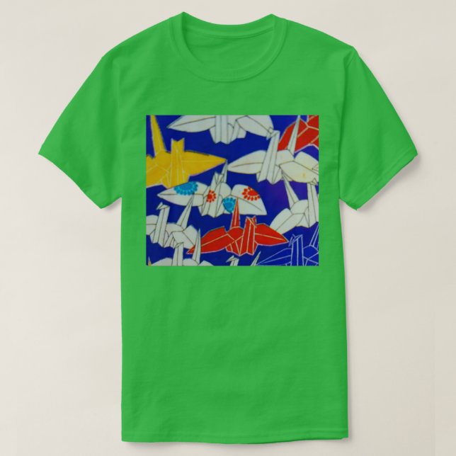 CAMISETA GRÁFICAS DE ORIGAMI JAPONESA (Diseño del anverso)