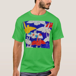 CAMISETA GRÁFICAS DE ORIGAMI JAPONESA