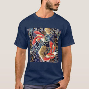 CAMISETA GRÁFICAS, OLAS, FLORES DE PRIMAVERA