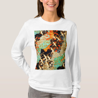 CAMISETA GRÁFICAS VOLADORAS CON FLORES DE PRIMAVERA