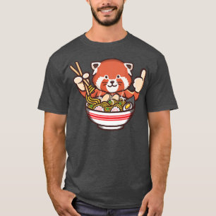 Camiseta Gráficickawaii Panda Rojo Comiendo Un Ojo De Diodl