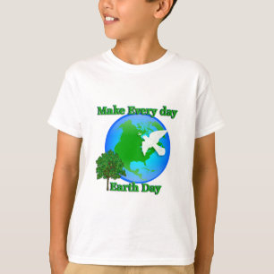 Camiseta Gráfico 3D del Día de la Tierra Hagamos cada día D