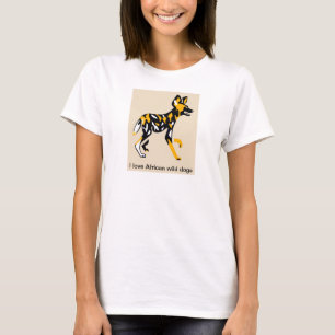 Camiseta Gráfico animal amenazado por PERRO salvaje african
