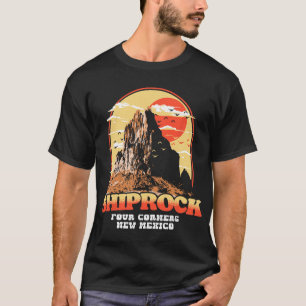 Camiseta Gráfico Antiguo de Shiprock Nuevo México - Cuatro