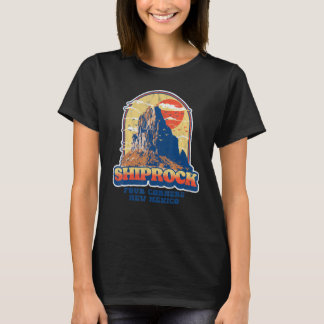 Camiseta Gráfico Antiguo de Shiprock Nuevo México Cuatro