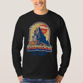 Camiseta Gráfico Antiguo Shiprock Nuevo México Cuatro Esq