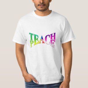 Camiseta Gráfico arcoiris DE PAZ DE ENSEÑANZA