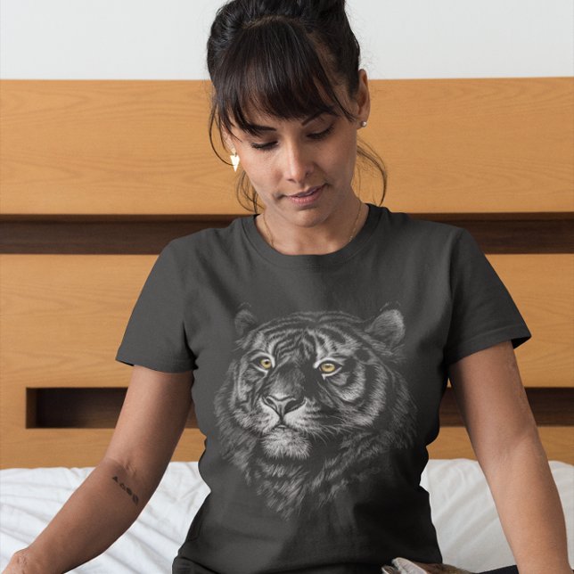 Camiseta Gráfico artístico de cabeza de tigre (Subido por el creador)