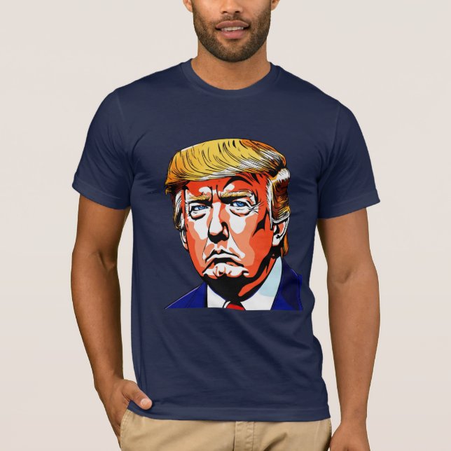 Camiseta Gráfico audaz e icónico de Donald Trump (Anverso)