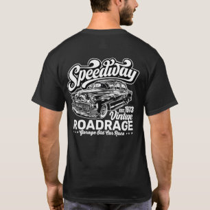 Camiseta Gráfico blanco de carrera de autos clásicos de Spe
