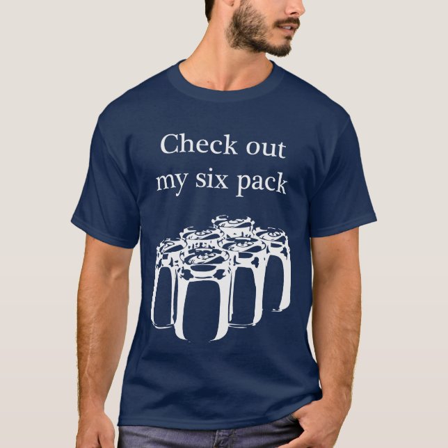 Camiseta Gráfico blanco de seis paquetes (Anverso)