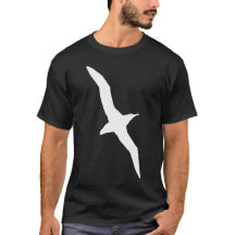 Gráfico blanco del albatros en vuelo