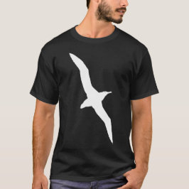 Camiseta Gráfico blanco del albatros en vuelo