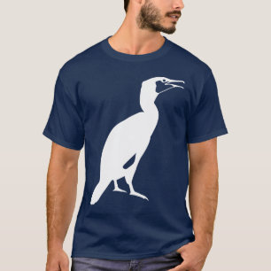 Camiseta Gráfico blanco del pájaro del cormorán