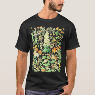 Camiseta Gráfico botánico de flores inspiradas