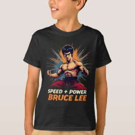 Camiseta Gráfico Bruce Lee "Speed + Power"