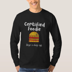 Camiseta Gráfico certificado de hamburguesa gourmet Cheeseb